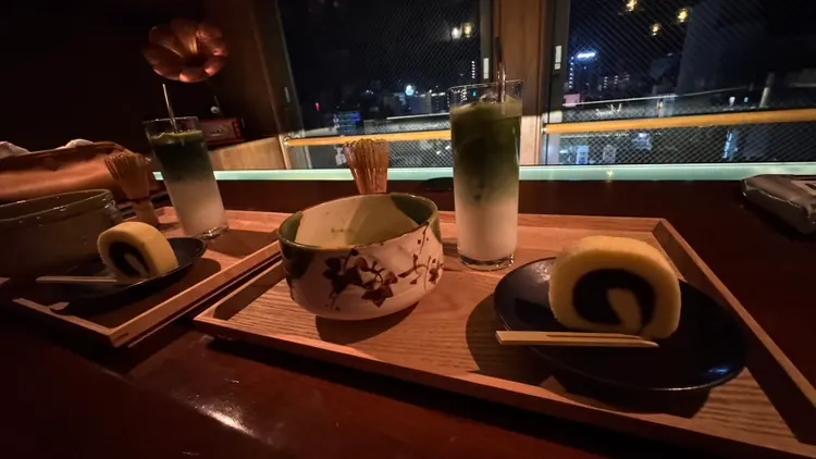 抹茶とドリンク